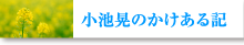 小池あきらのかけある記